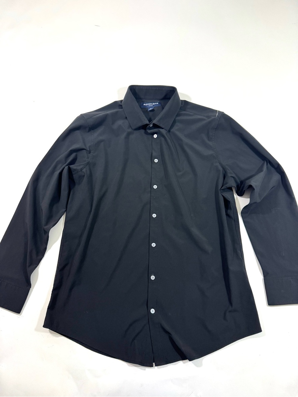 Mizzen Main Leeward Trim Fit Shirt Button Front Black